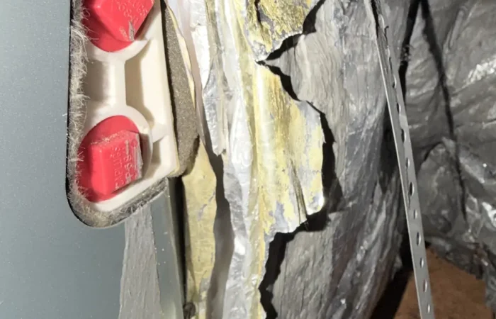 Dryer vent damper components serviced by Air Busters in the DFW area